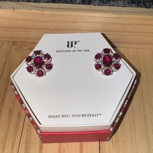 BP Red Gemstone Earrings